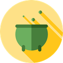 Cook, halloween, pot, Cauldron, food Khaki icon