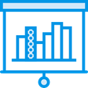 chart, Presentation, Business, statistics, graphic, finances, financial, Seo And Web DodgerBlue icon