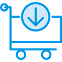 store, Cart, shopping, Add, trolley, shopping cart, Shop, market, Commerce And Shopping DodgerBlue icon