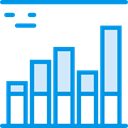 Bar chart, Profits, Seo And Web, Business, Stats, Analytics, statistics DodgerBlue icon