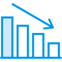 Business, Stats, Analytics, statistics, Bar chart, loss, Profits, Seo And Web DodgerBlue icon