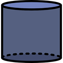 interface, shapes, Cylinder, Volumetrical, Shapes And Symbols DimGray icon