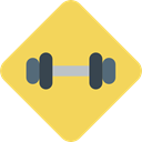 dumbbell, weights, Dumbbells, Tools And Utensils, Sports And Competition, weight, sports, gym SandyBrown icon
