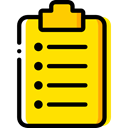 Clipboard, list, Tasks, checking, Verification, Files And Folders Gold icon