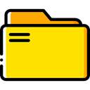 Office Material, Files And Folders, files, storage, file storage, Data Storage, Folder, interface Gold icon