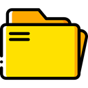 Files And Folders, Folder, interface, files, storage, file storage, Data Storage, Office Material Gold icon