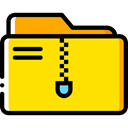 Folder, interface, storage, file storage, Data Storage, Office Material, Files And Folders Gold icon