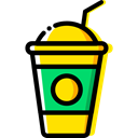 food, Chocolate, Dessert, milkshake, straw, Food And Restaurant, cup, drink Black icon