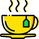 Coffee, tea, food, Chocolate, mug, coffee cup, hot drink, Tea Cup, Food And Restaurant Gold icon