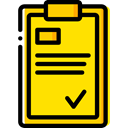 Clipboard, Tools And Utensils, Shipping And Delivery, list, Tasks, checking, Verification Gold icon