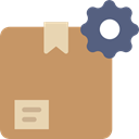 package, Box, packaging, Business, Delivery, cardboard, fragile, Shipping And Delivery DarkKhaki icon