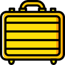 portfolio, Business And Finance, Business, Briefcase, Bag, suitcase Gold icon