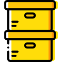 Storage Box, Business And Finance, Box, storage, file storage, Data Storage, Boxes, Archive Gold icon