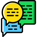 Multimedia, Chat, Communication, speech bubble, Conversation, Business And Finance Black icon