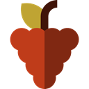 Food And Restaurant, food, Fruit, fruits, Berries, grape, Berry, Grapes, Bouquet Black icon