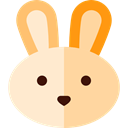 Animal, Character, Animals, rabbit, Heads NavajoWhite icon