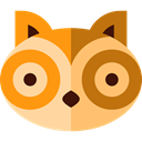 bird, hunter, owl, Animals DarkGoldenrod icon