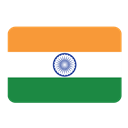 flag, Rs, India, indian SeaGreen icon