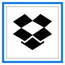 media, dropbox, Logo, Social DodgerBlue icon