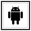 media, Logo, Social, Android Black icon