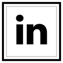 media, Logo, Linkedin, Social Black icon