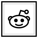 Logo, Reddit, Social, media Black icon