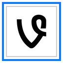 media, Logo, Social, Vine DodgerBlue icon