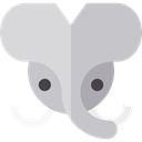 Wild Life, Animal Kingdom, elephant, zoo, Animals Silver icon