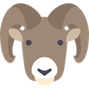 Animal, goat, zoo, Animals, Wild Life, Animal Kingdom Gray icon