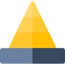 graph, Business, Stats, statistics, graphic, Pyramid Chart, Seo And Web Gold icon