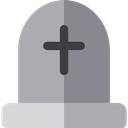 death, halloween, Stone, Cemetery, Rip, tomb, tombstone DarkGray icon