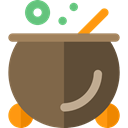 food, Cook, halloween, pot, Cauldron DimGray icon