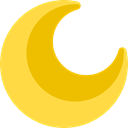 miscellaneous, Moon, weather, nature, meteorology, Astronomy, Half Moon, Moon Phase, Moon Phases SandyBrown icon