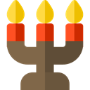 miscellaneous, light, illumination, candelabra Black icon