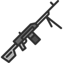 miscellaneous, weapon, shooting, Gun, shoot, machine gun, Army, weapons, Guns Black icon