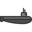 navigate, navigation, transportation, transport, nautic, nautical, Submarine, Submarines Black icon