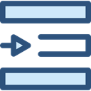 Text, interface, Alignment, ui, option, lines, symbol, signs, Right Align, Right Alignment DarkSlateBlue icon