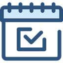 Administration, Organization, Calendars, time, date, Schedule, interface, Time And Date, Calendar DarkSlateBlue icon