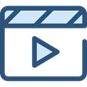 video player, Multimedia Option, interface, ui, Play button, movie, Multimedia DarkSlateBlue icon