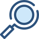 search, magnifying glass, zoom, detective, Loupe, Tools And Utensils, Seo And Web DarkSlateBlue icon
