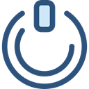 Energy, Multimedia, power, ui, technology, power button, power on, Multimedia Option, Start Button DarkSlateBlue icon