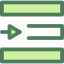 Right Align, Right Alignment, option, lines, symbol, signs, Text, interface, Alignment, ui DimGray icon