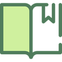 Book, study, Literature, open book, Books, Library, education, reading PaleGoldenrod icon