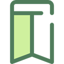 bookmark, interface, shapes, Badge, insignia DimGray icon