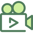 cinema, film, movie, ui, technology, video camera DimGray icon