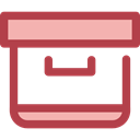 Shipping And Delivery, Archive, Box, storage, file storage, Data Storage, Storage Box Sienna icon