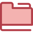 file storage, Data Storage, Office Material, Files And Folders, Folder, interface, storage LightPink icon