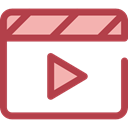 movie, Multimedia, Multimedia Option, interface, ui, Play button, video player Sienna icon