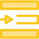 Text, interface, Alignment, ui, option, lines, symbol, signs, Right Align, Right Alignment Gold icon