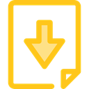 Download File, Files And Folders, document, File, download, Archive, interface Gold icon